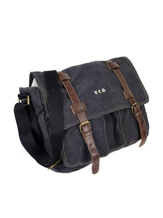 Canvas Axlartaska svört