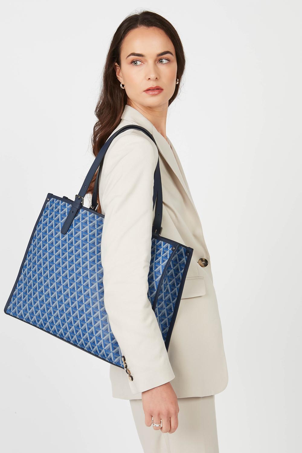 "Tote" taska,  Large Ikon, Blá