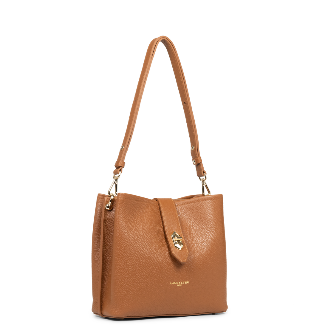 "Bucket" taska,  Top Double, Úlfalda / Appelsínulit