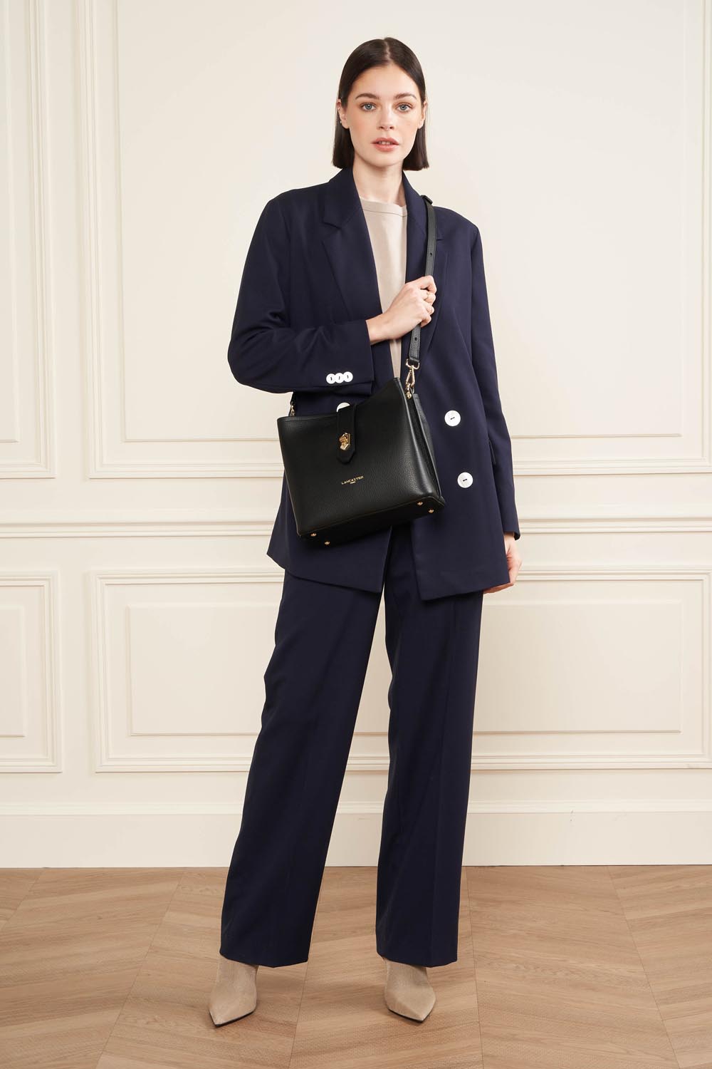 "Bucket" taska,  Top Double, Svört