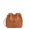 "Bucket" taska,  M Alba Double, Úlfalda / Appelsínulit