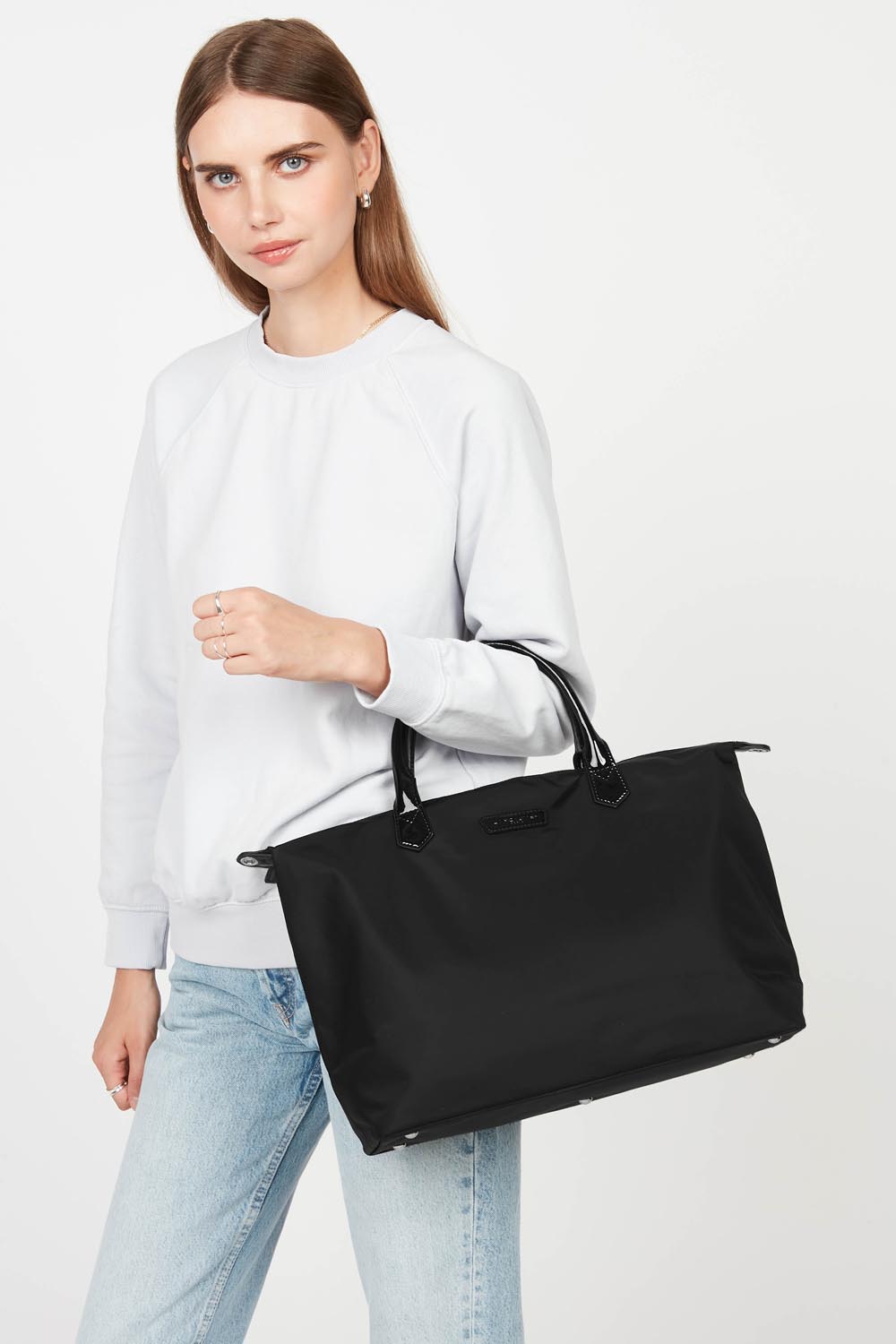 "Tote" taska,  Large Basic Verni, Svört