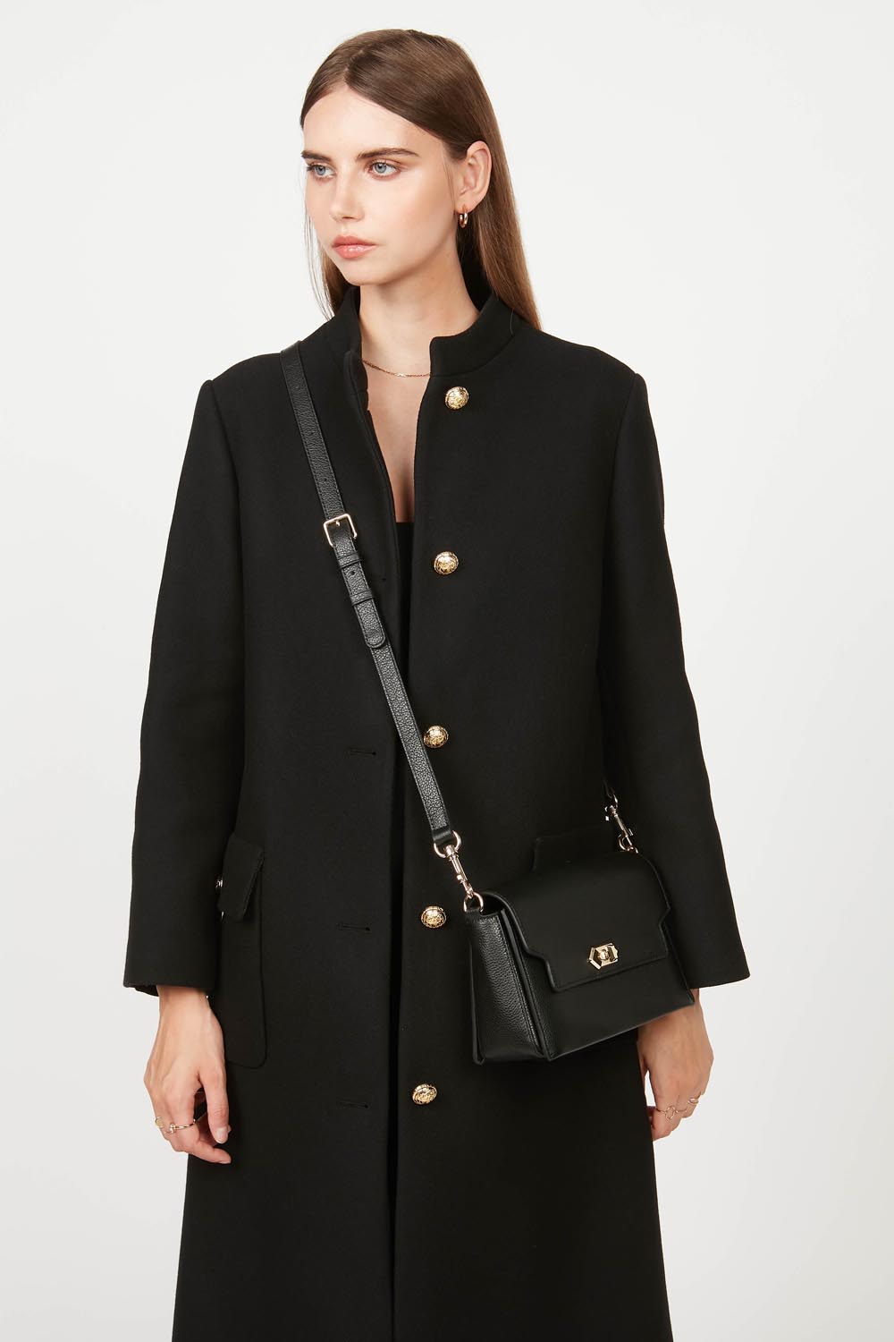 "Crossbody" taska,,  Milano Cosmos, Svört