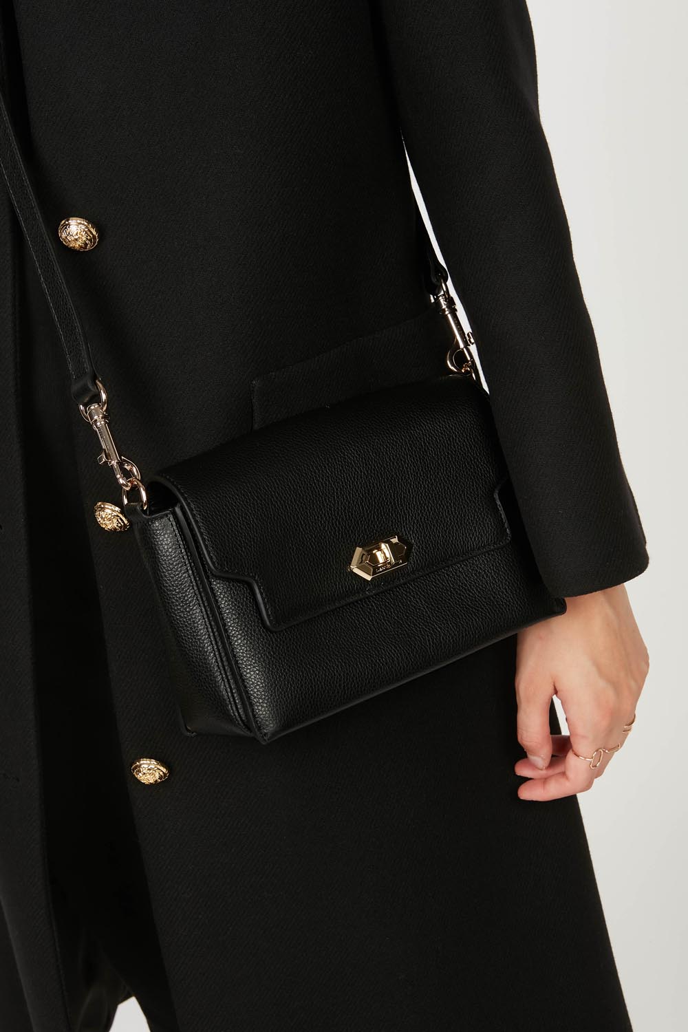 "Crossbody" taska,,  Milano Cosmos, Svört