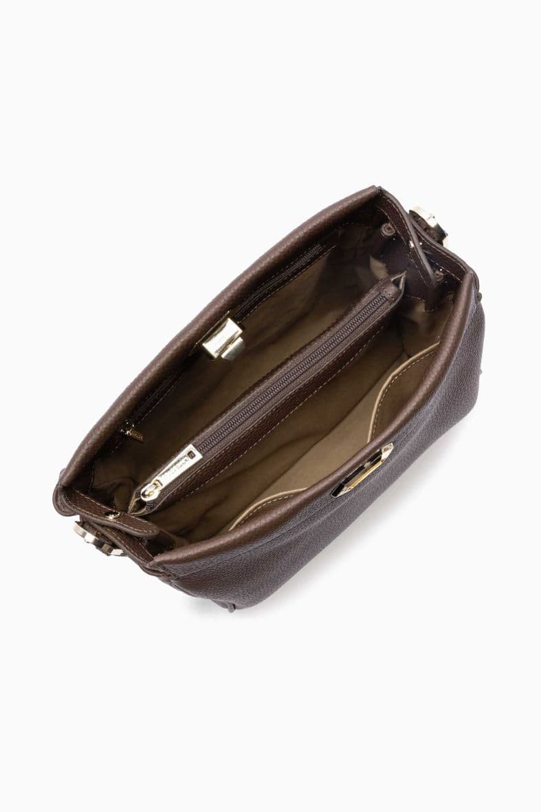 "Hobo" taska,  M Mademoiselle ROMY, Dökkbrún