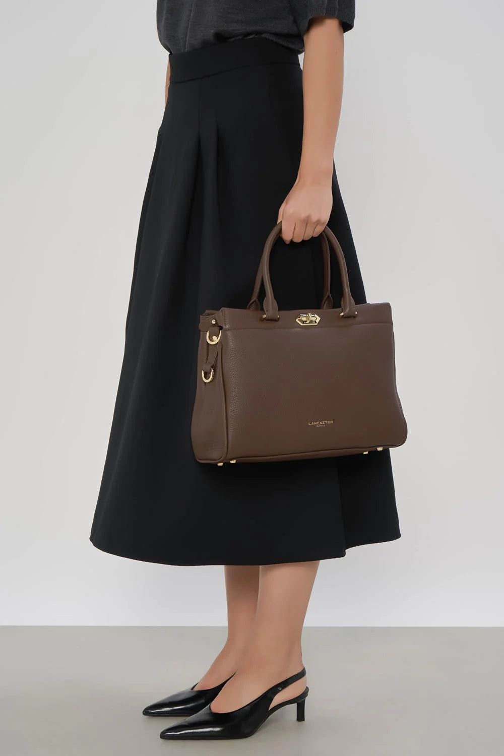 "Tote" taska,  Mademoiselle ROMY, Dökkbrún