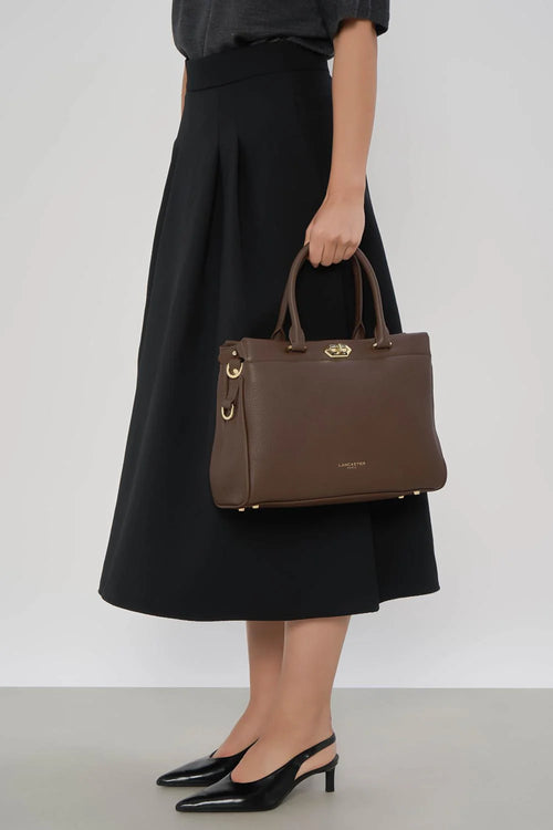 "Tote" taska,  Mademoiselle ROMY, Dökkbrún