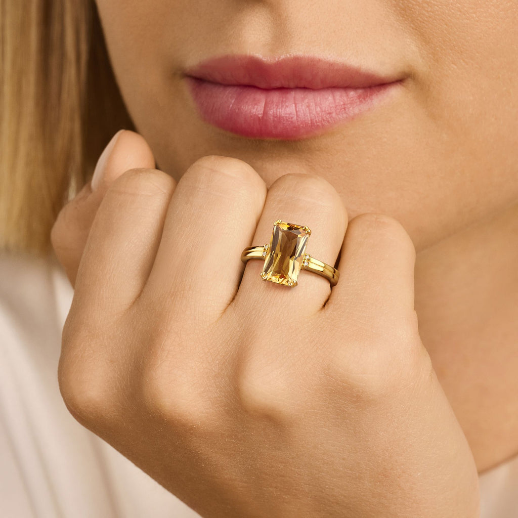 Citrine Hringur, Gullhúð