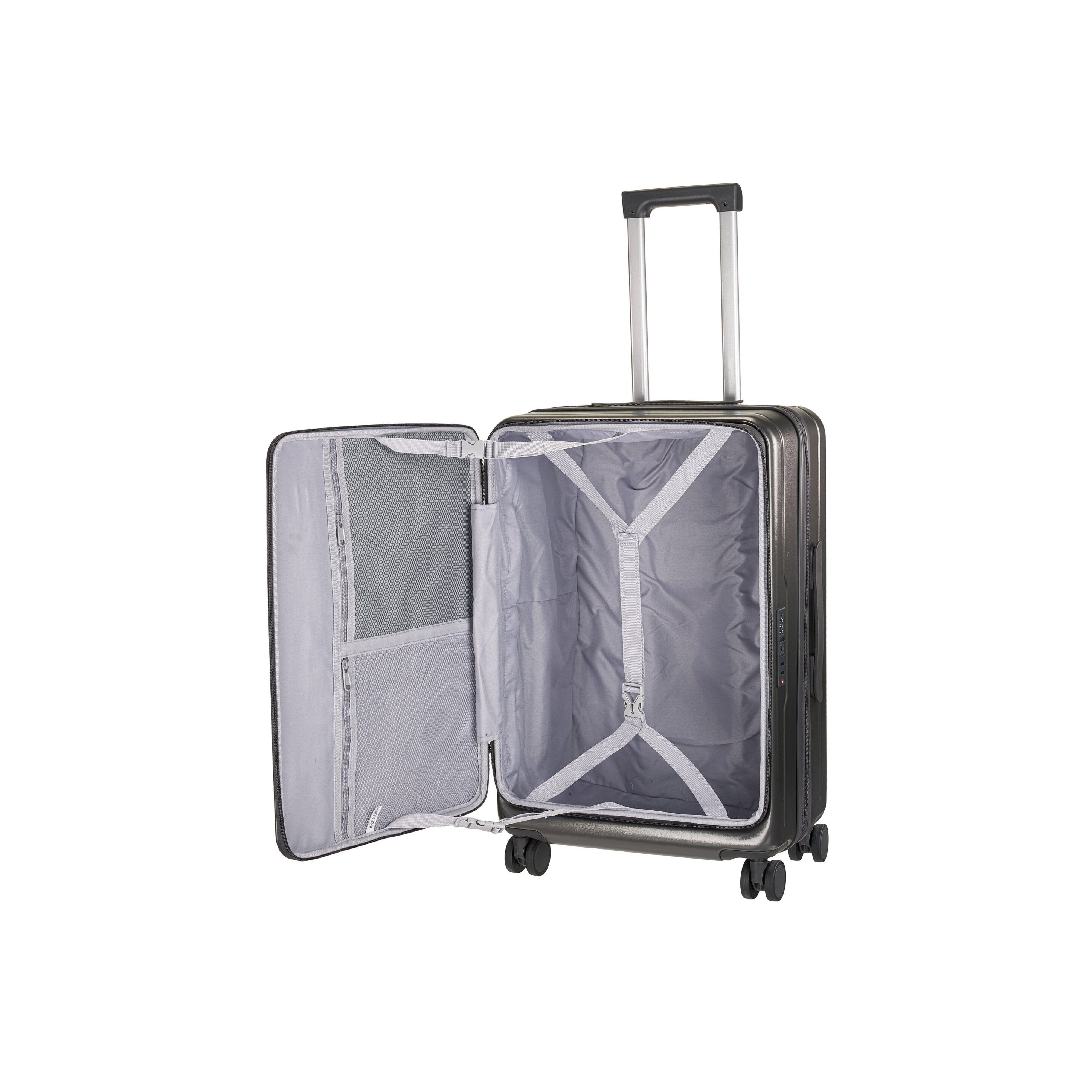 Ferðataska (harðspjalda) dökkgrá