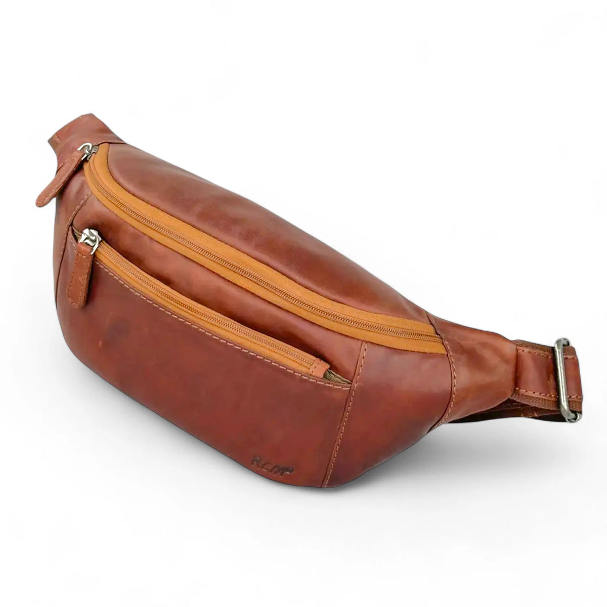 RCM mittistaska cognac brún
