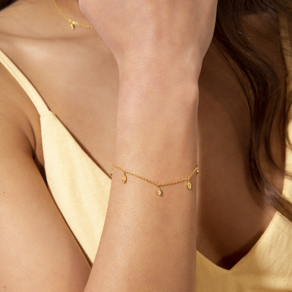 Bella Vita Armband, Hvítagullshúð