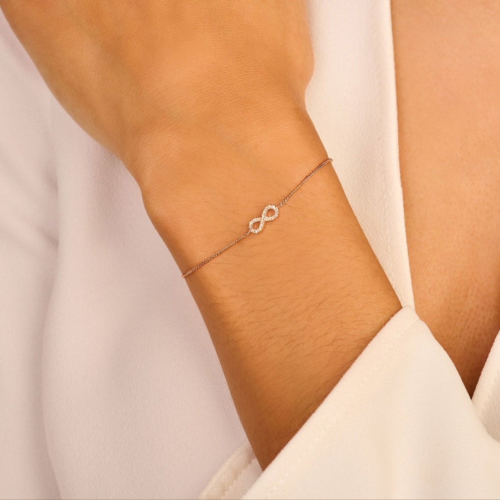 Infinity Armband, Hvítagullshúð