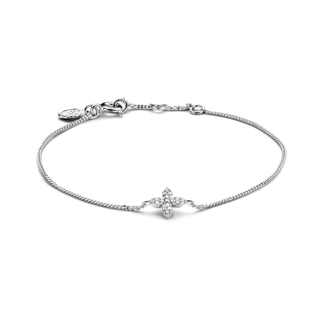 Little Flower Armband, Hvítagullshúð