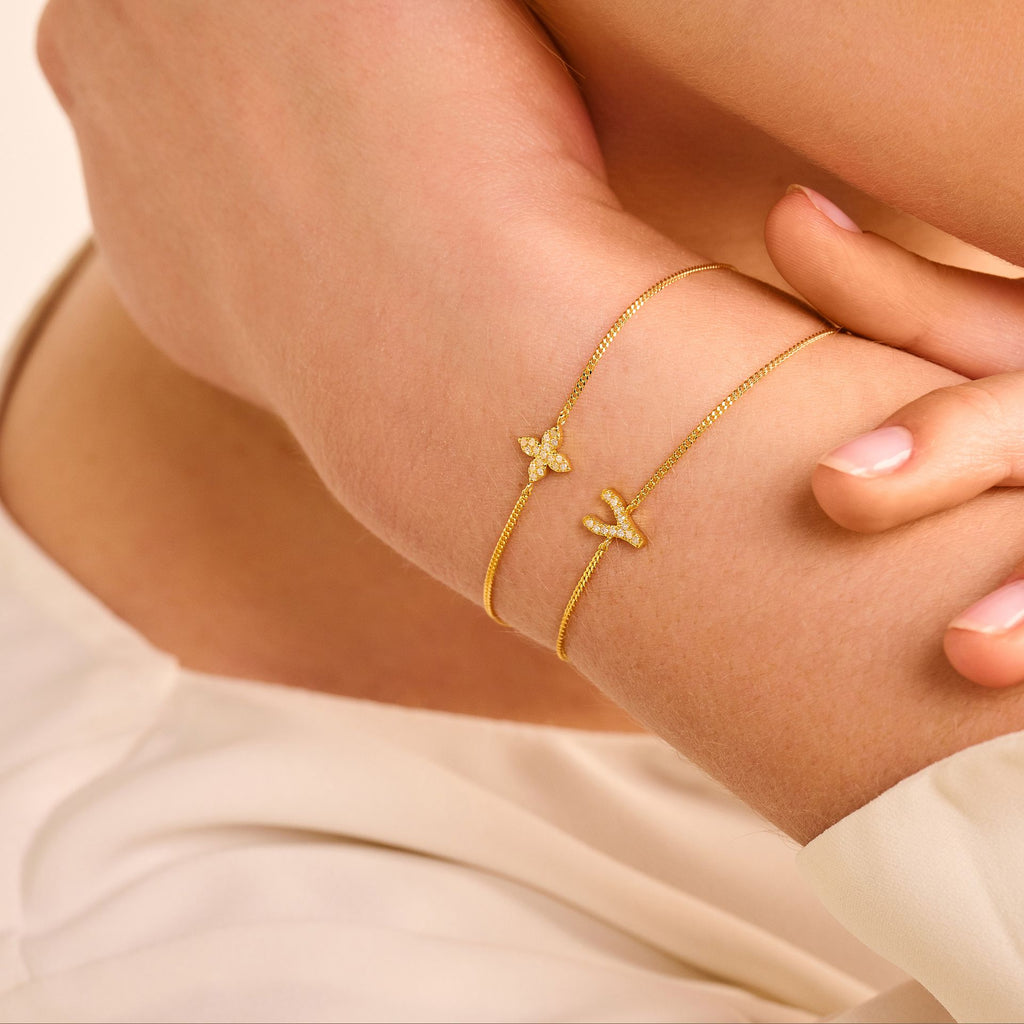 Little Flower Armband, Gullhúð