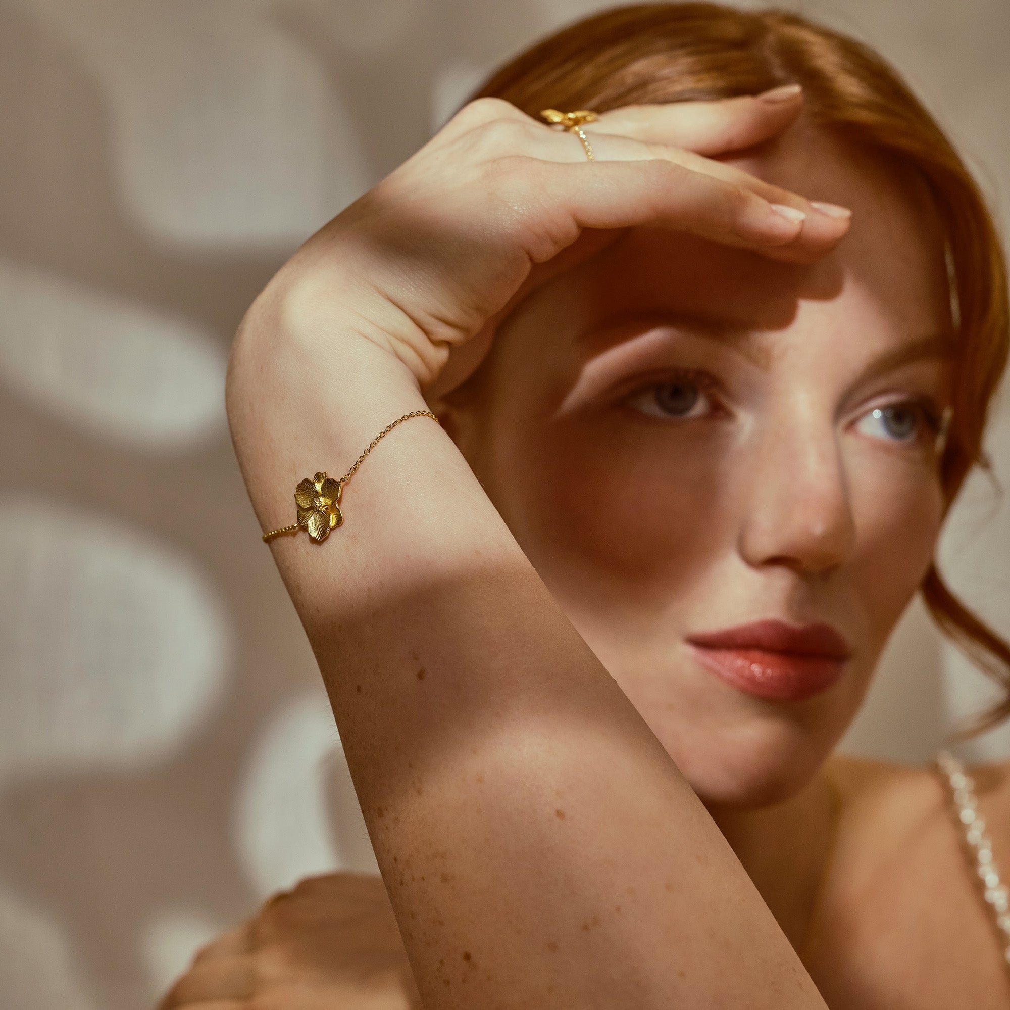 Jasmine Armband, Hvítagullshúð