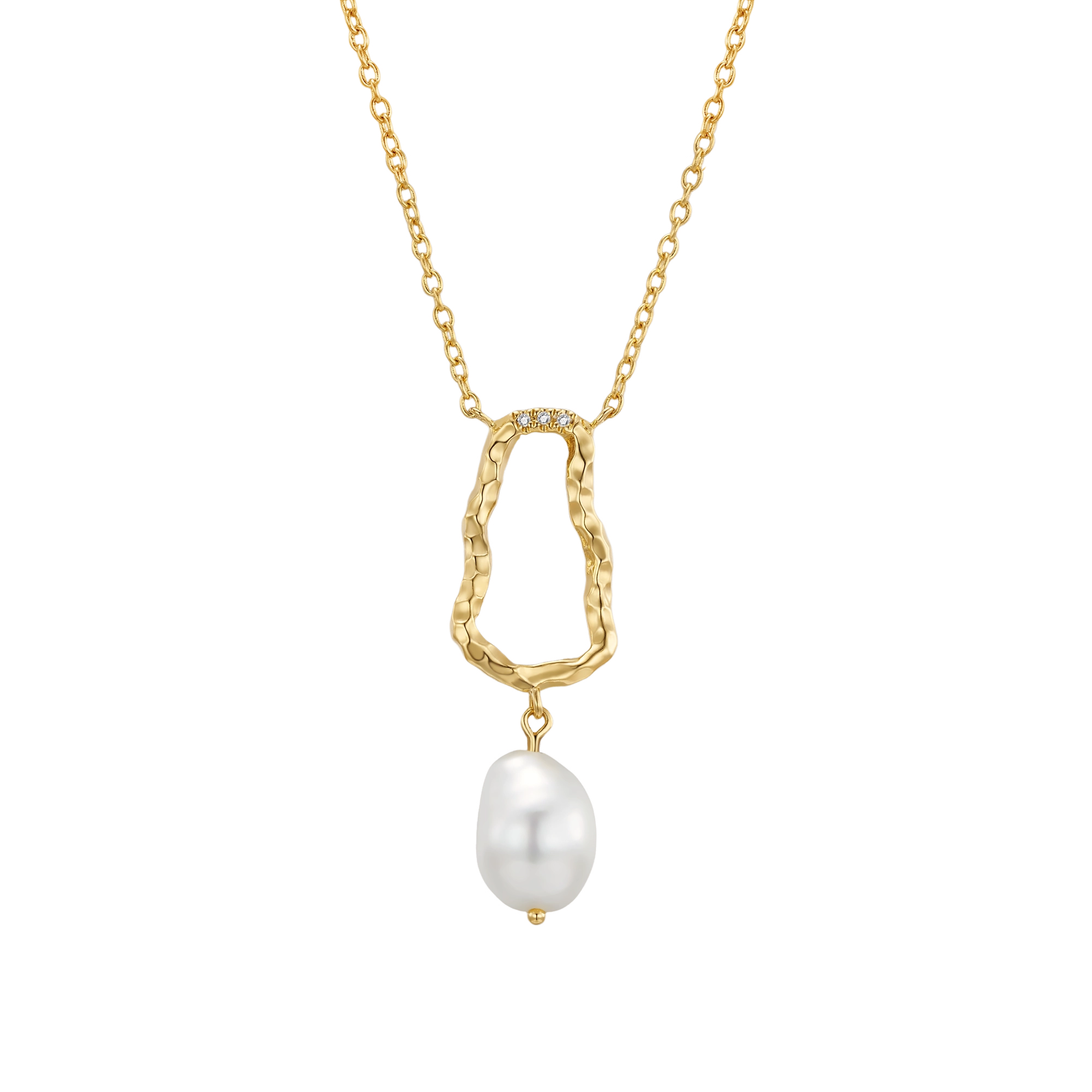 Belle Necklace, Gold Plated