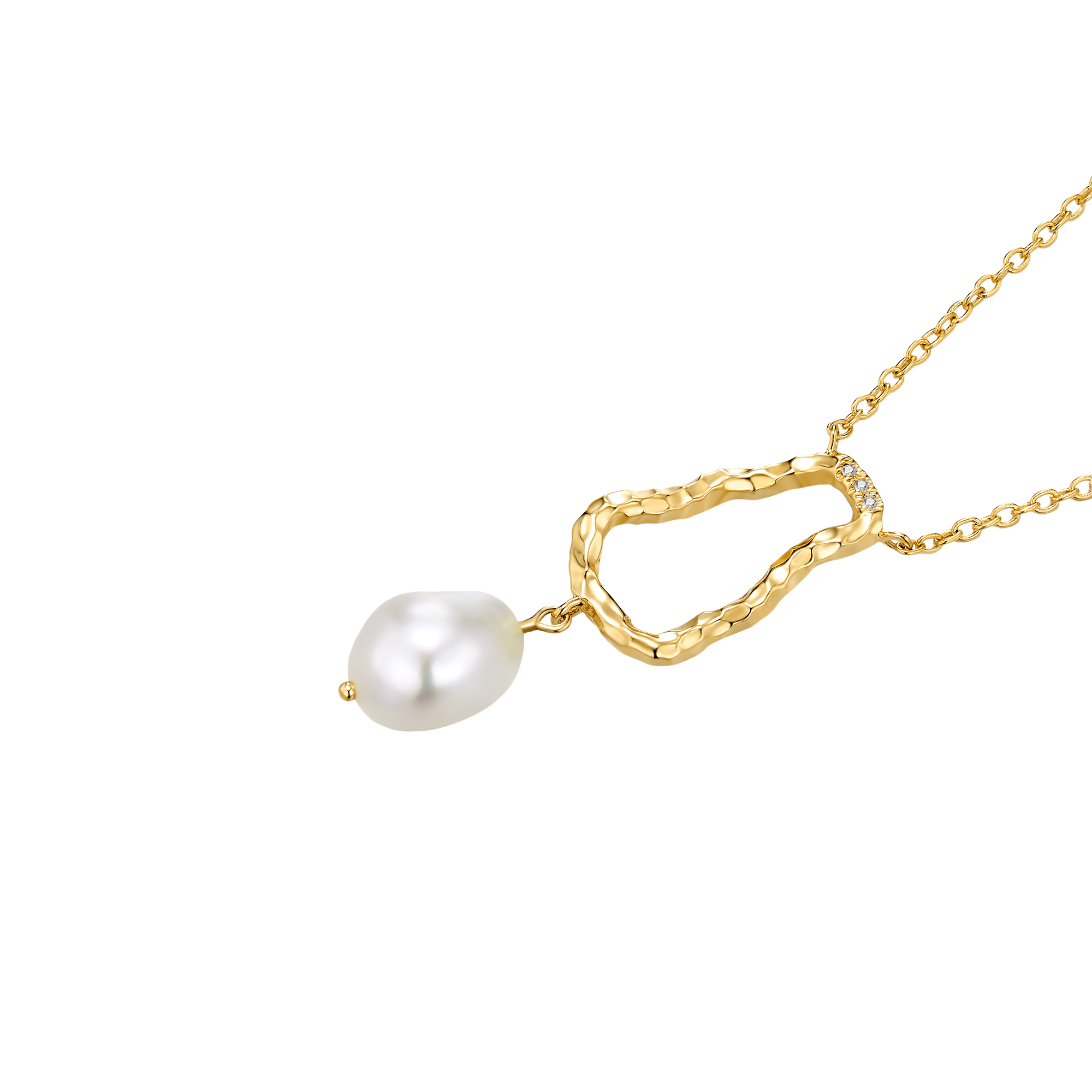 Belle Necklace, Gold Plated